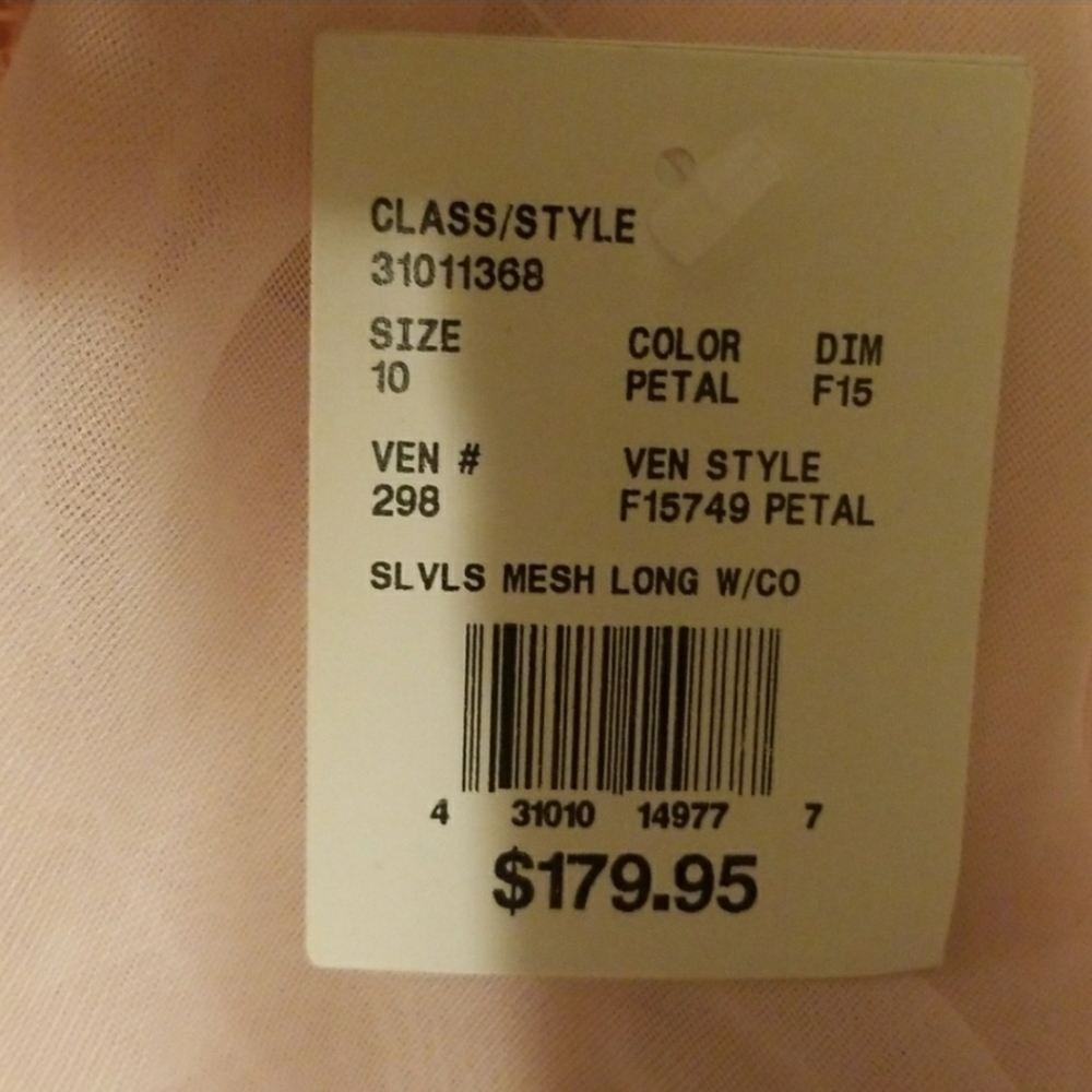 David's Bridal Petal Pink Dress - Picture 2 of 6